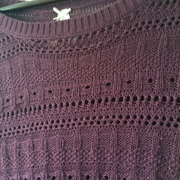 Purple crochet sweater - Picture 3 of 5
